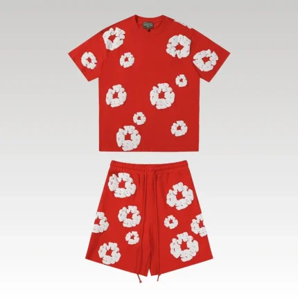 Set Denim Tears White Clouds Red - Drip Slum
