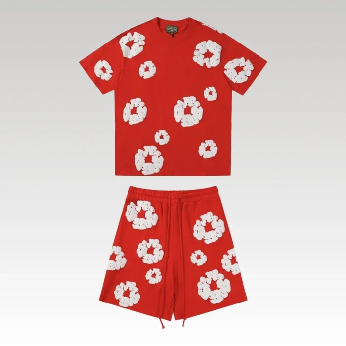 Set Denim Tears White Clouds Red - Drip Slum