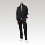 Set Palm Angels Logo Tracksuit Black - Drip Slum