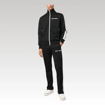 Set Palm Angels Logo Tracksuit Black - Drip Slum