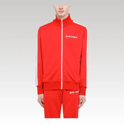Set Palm Angels Logo Tracksuit Red - Drip Slum