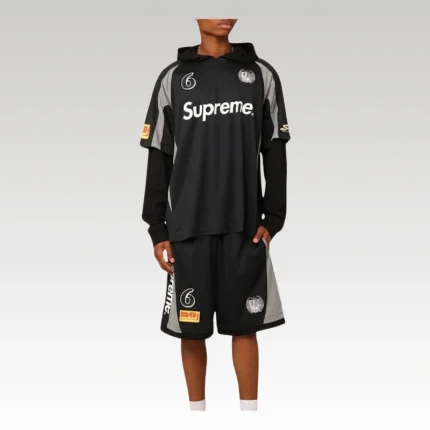 Set Supreme Hooded Soccer Black SP049 - Drip Slum