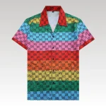Shirt Gucci Rainbow Monogram GC082 - Drip Slum