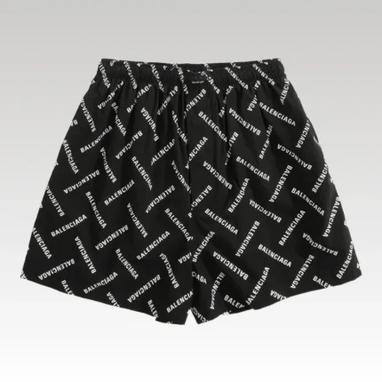 Shorts Balenciaga Allover Logo Print BL044 - Drip Slum