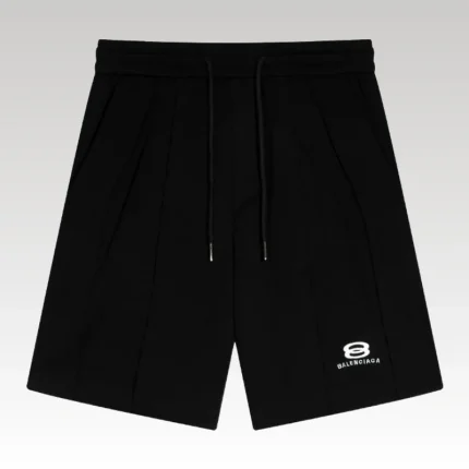 Shorts Balenciaga Logo Black BL020 - Drip Slum