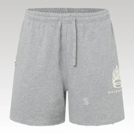 Shorts Balenciaga Logo Grey BL023 - Drip Slum