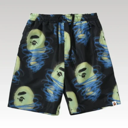 Shorts BAPE Glow-In-The-Dark Spiral Print BP027 - Drip Slum