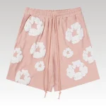 Shorts Denim Tears White Clouds Black Pink - Drip Slum