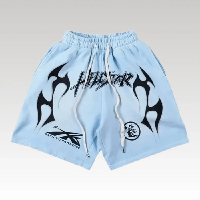 Shorts Hoodie Hellstar Sky Blue - Drip Slum