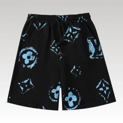 Shorts Louis Vuitton LV Black Splatter Monogram - Drip Slum