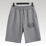 Shorts Louis Vuitton LV Gray Heart Logo - Drip Slum