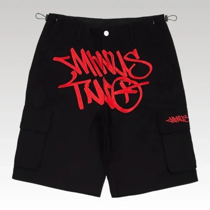 Shorts Minus Two Cargo Red - Drip Slum