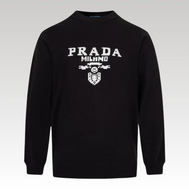 Sweater Prada Milano Black Men's PD044 - Drip Slum