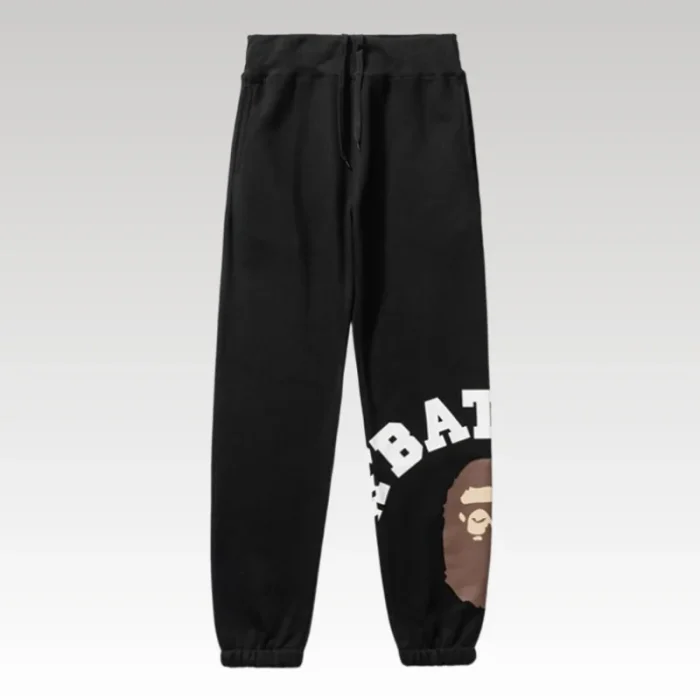 Sweatpants BAPE Ape Head Black BP40 - Drip Slum
