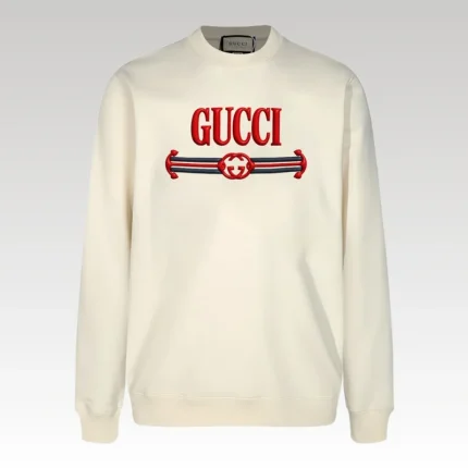 Sweatshirt Gucci GG Logo White GC021 - Drip Slum