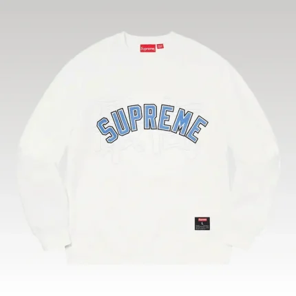 Sweatshirt Supreme Kanji Logo White - Drip Slum