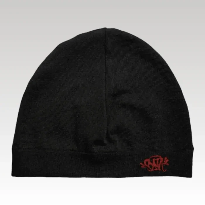 Synaworld Winter Black Red Beanie - Drip Slum