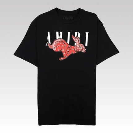 T-shirt Amiri Rabbit Logo Black - Drip Slum