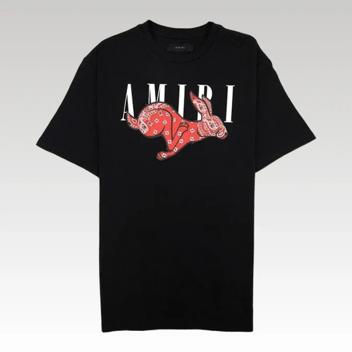 T-shirt Amiri Rabbit Logo Black - Drip Slum