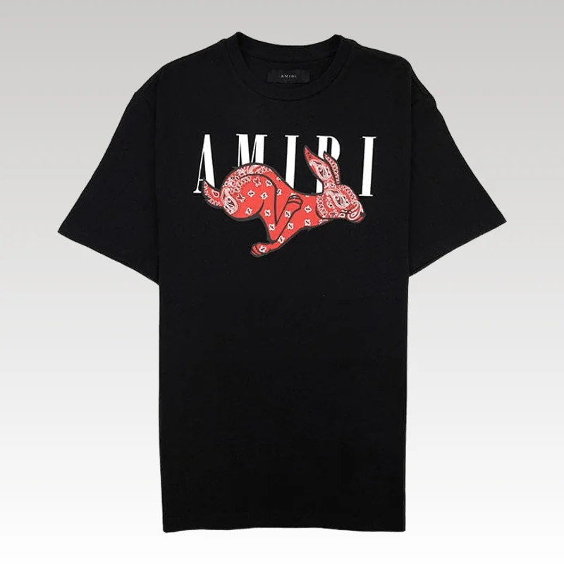 T-shirt Amiri Rabbit Logo Black - Drip Slum