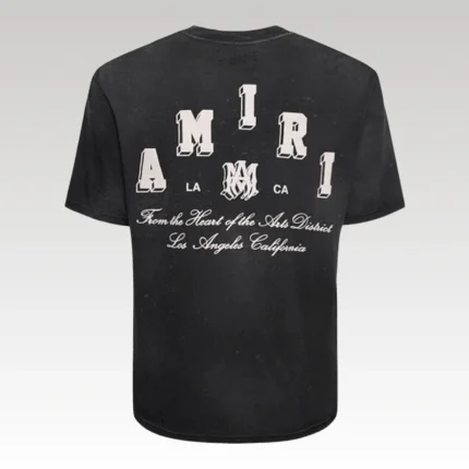 T-shirt Amiri Vintage Collegiate Black - Drip Slum