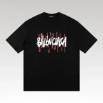 T-shirt Balenciaga Graffiti Print Black BL053 - Drip Slum