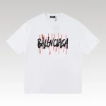 T-shirt Balenciaga Graffiti Print White BL052 - Drip Slum