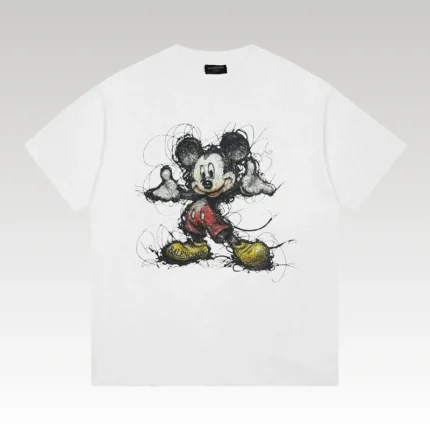 T-shirt Balenciaga Mickey Mouse Print BL043 - Drip Slum