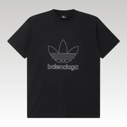 T-shirt Balenciaga x Adidas Trefoil Logo Black BL005 - Drip Slum