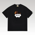 T-shirt BAPE Baby Milo Banana Ape Head Black BP052 - Drip Slum