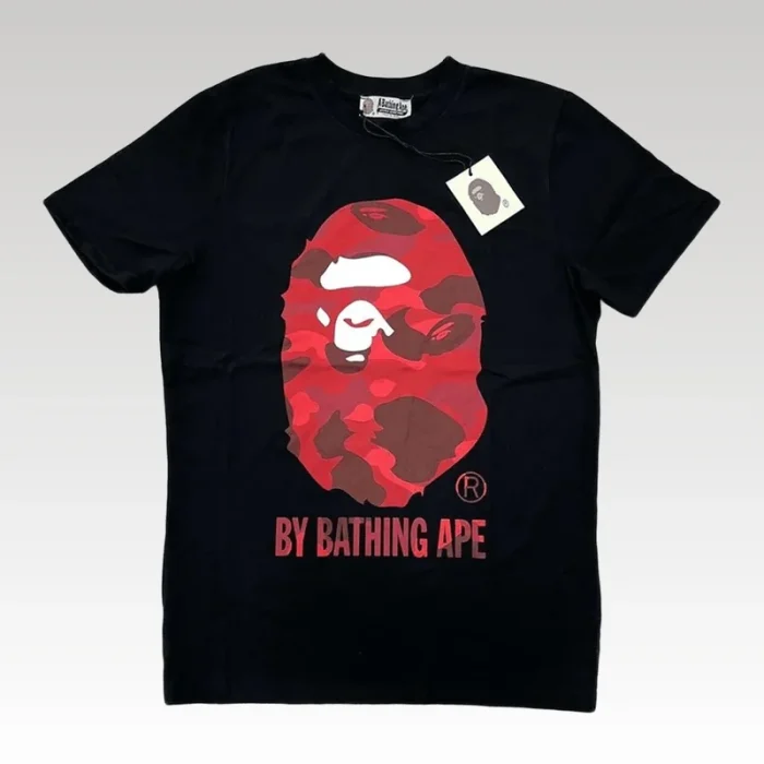 T-Shirt BAPE by Bathing Ape Black/Red - Drip Slum