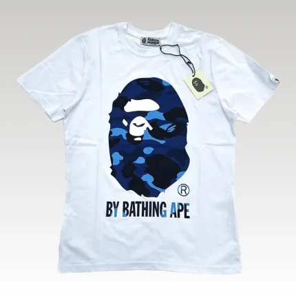T-Shirt BAPE by Bathing Ape White/Blue - Drip Slum