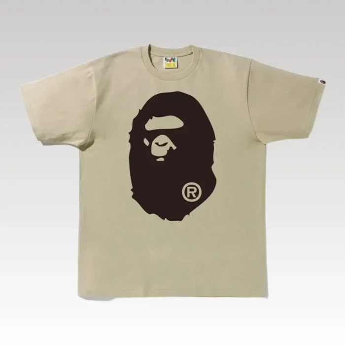 T-shirt BAPE Classic Ape Head Khaki BP075 - Drip Slum