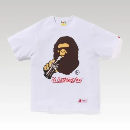 T-shirt BAPE Coca-Cola White Collaboration BP070 - Drip Slum