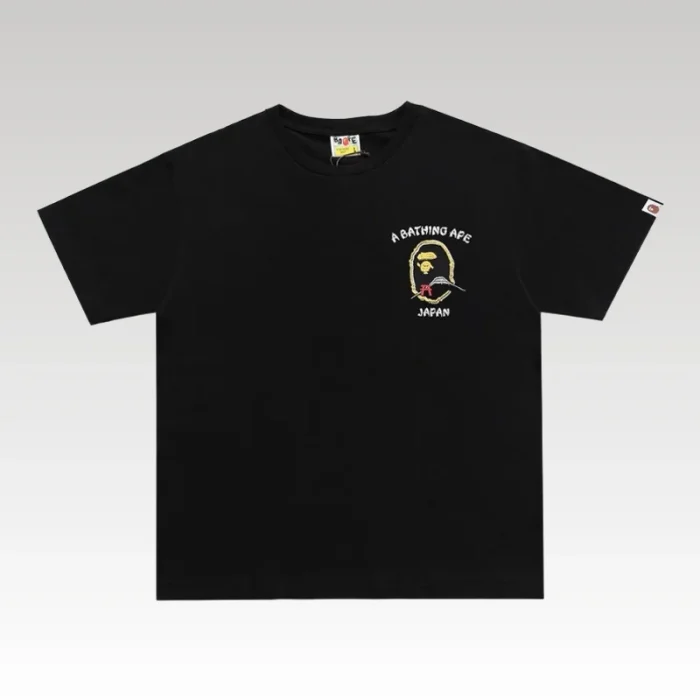 T-shirt BAPE Japan Map Embroidery Black BP010 - Drip Slum