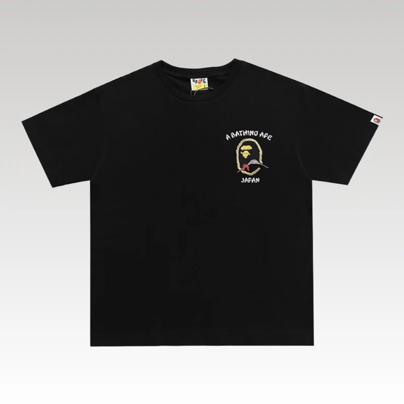 T-shirt BAPE Japan Map Embroidery Black BP010 - Drip Slum