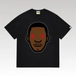 T-shirt BAPE Red Eye Face Black BP055 - Drip Slum