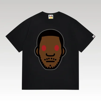 T-shirt BAPE Red Eye Face Black BP055 - Drip Slum