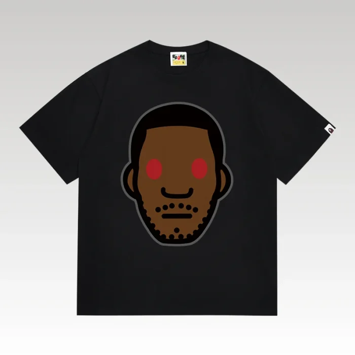 T-shirt BAPE Red Eye Face Black BP055 - Drip Slum