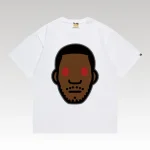 T-shirt BAPE Red Eye Face White BP056 - Drip Slum