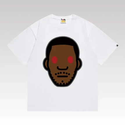 T-shirt BAPE Red Eye Face White BP056 - Drip Slum