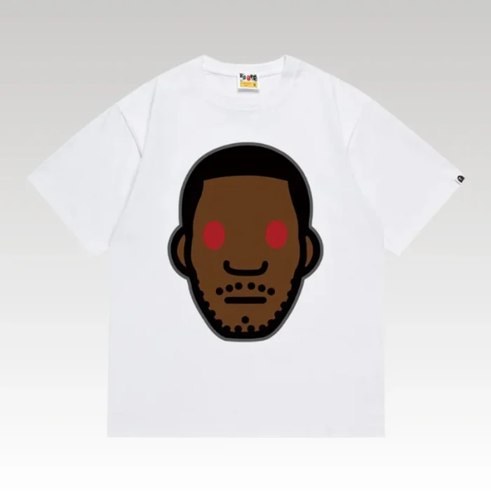 T-shirt BAPE Red Eye Face White BP056 - Drip Slum