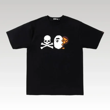 T-shirt BAPE Skull Baby Milo Black BP077 - Drip Slum