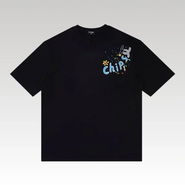 T-shirt Chanel Black CN013 - Drip Slum