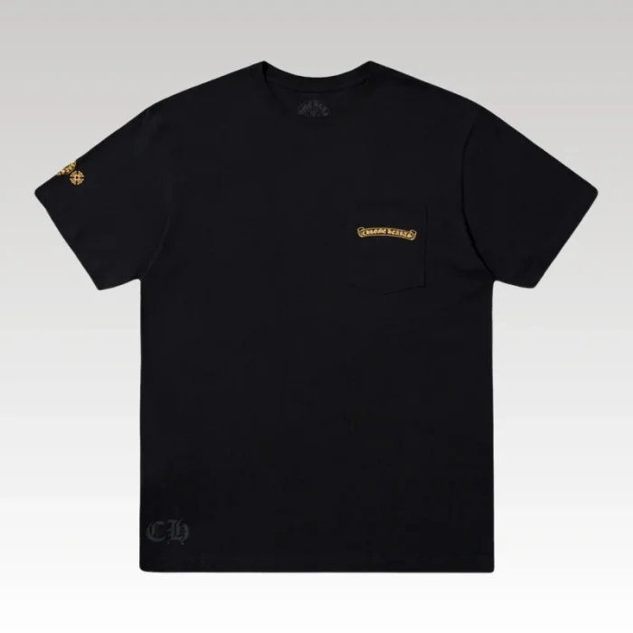 T-shirt Chrome Hearts Black Yellow Logo CH010 - Drip Slum