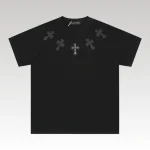 T-shirt Chrome Hearts Cross All Black CH013 - Drip Slum