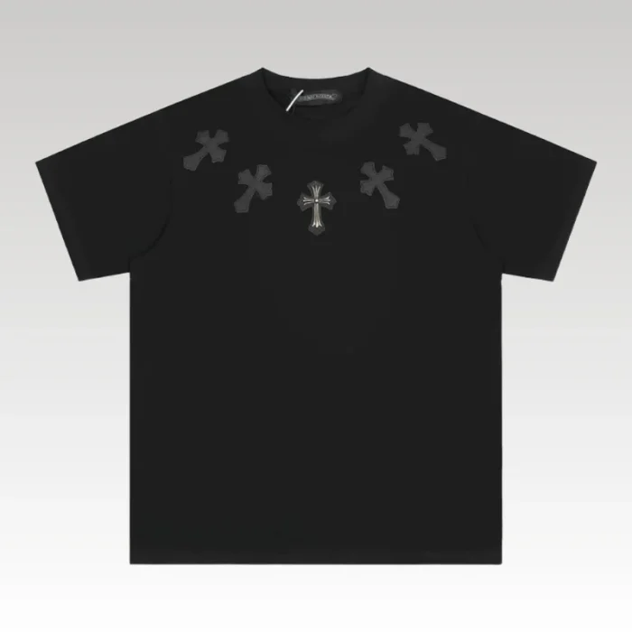 T-shirt Chrome Hearts Cross All Black CH013 - Drip Slum
