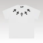 T-shirt Chrome Hearts Cross White CH011 - Drip Slum