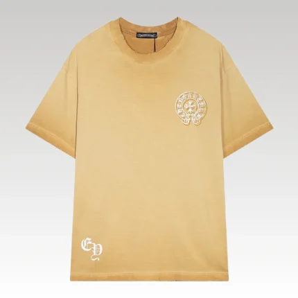 T-shirt Chrome Hearts Gold Horseshoe Logo CH034 - Drip Slum