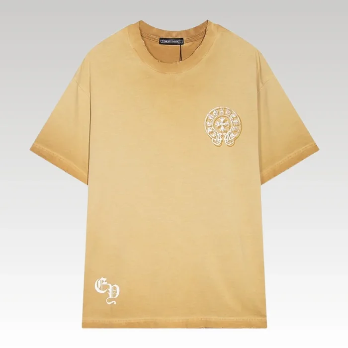 T-shirt Chrome Hearts Gold Horseshoe Logo CH034 - Drip Slum